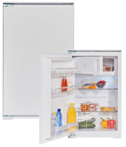 WOLKENSTEIN Einbaukühlschrank mit Gefrierfach WKS125.4EEB, 118 Liter, Nur 39 dB